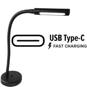 Liseuse flexible led Yeu avec interrupteur et USB C - 10w - blanc chaud