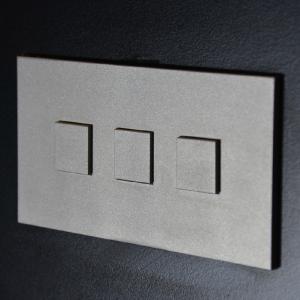 Mantagua brushed S. S. 3 push switches