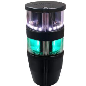 Navigation light for boats <50 meters (39 Ft) red 360° over white 360° over green 360°: NAVIPRO
