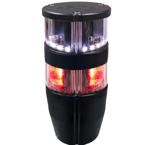 Navigation light for boats <50 meters (39 Ft) anchor white 360° over Red 360°: NAVIPRO