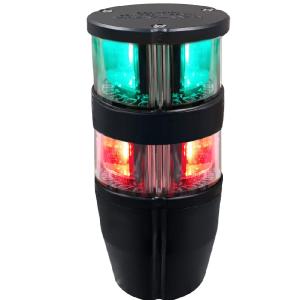 Navigation light for boats <50 meters (39 Ft) Green 360° over Red 360°: NAVIPRO