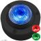 Led spreader floodlight cold red, green or blue with 10° beam angle black anodised aluminium body
