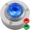 Led spreader floodlight cold red, green or blue with 25° beam angle mat anodised aluminium body
